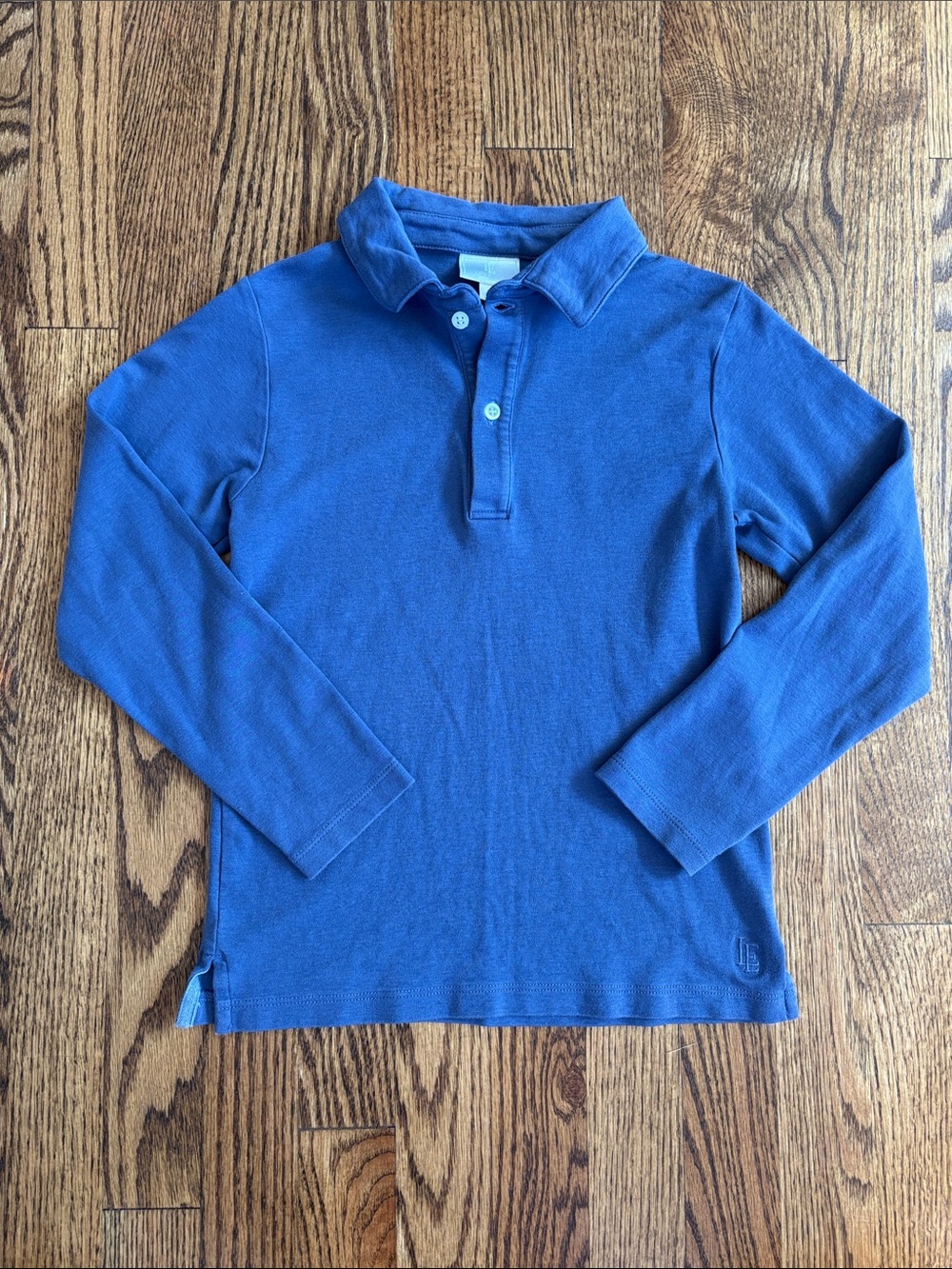 Little English blue long sleeve polo shirt, size 8. Like new condition